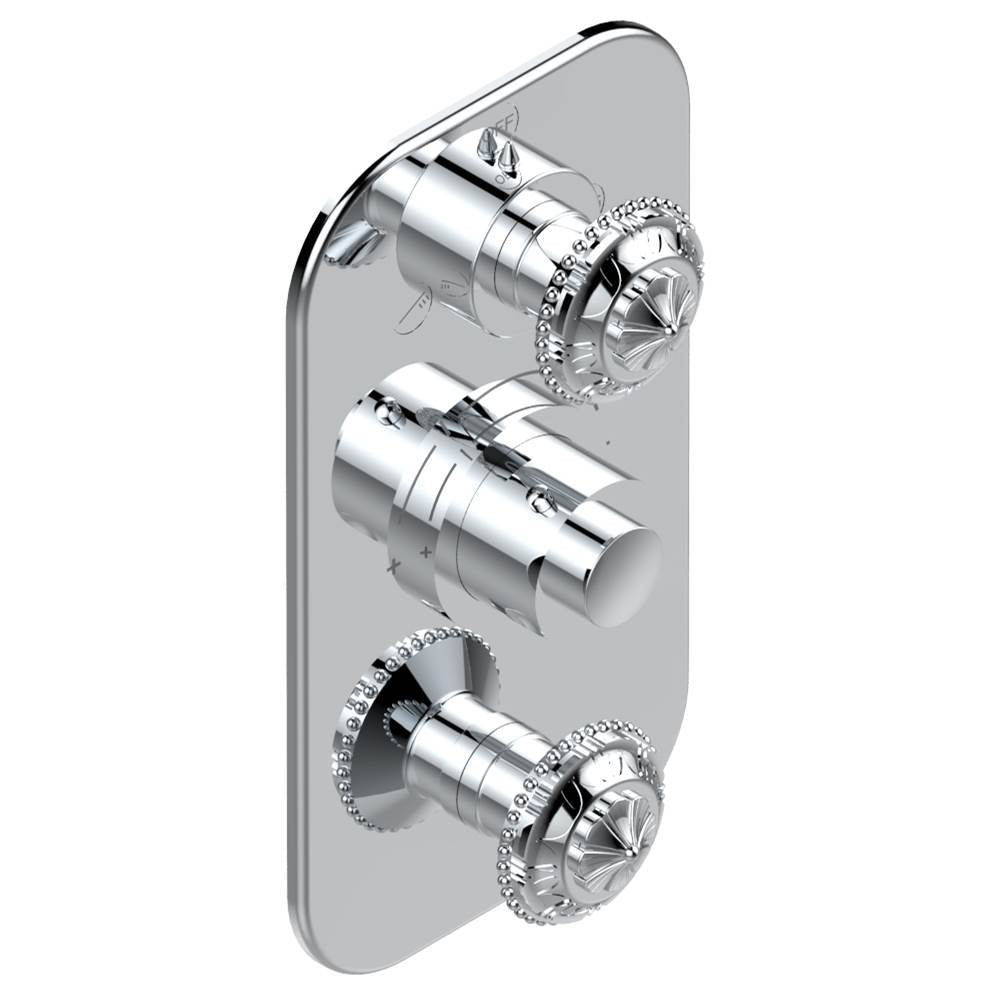 THG - Trim for thg thermostat with 2-way diverter and on/off control, rough part supplied with fixing box ref. .5 540AE/US - Matt Umber PVD