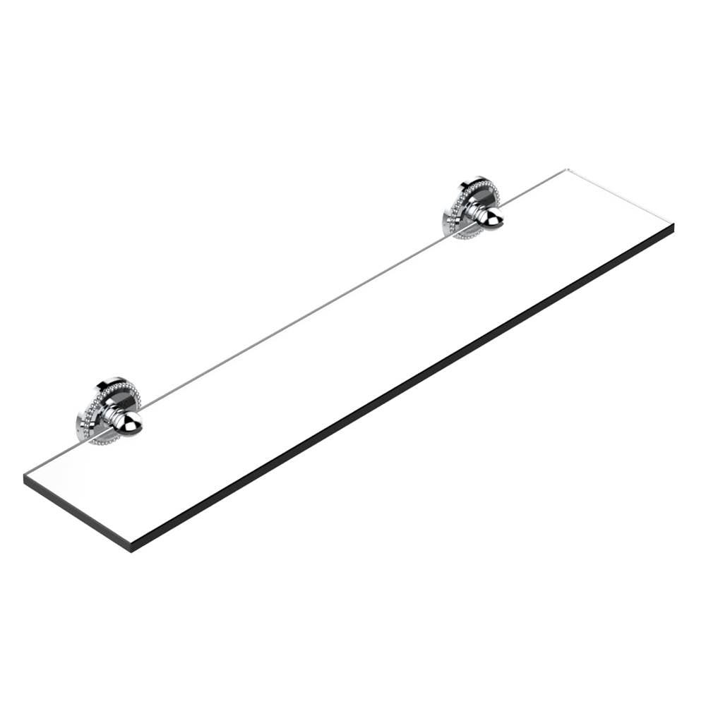 THG - Glass shelf with brackets - Matt Umber PVD