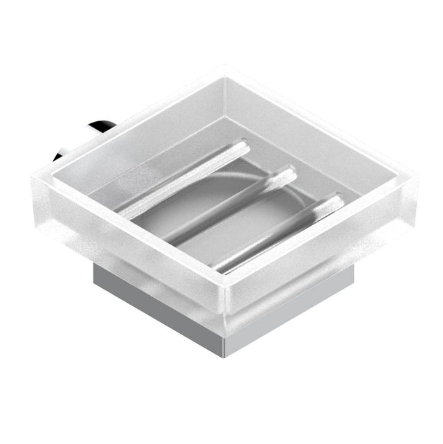 THG - Glass soap dish, wall mounted - Matt Umber PVD