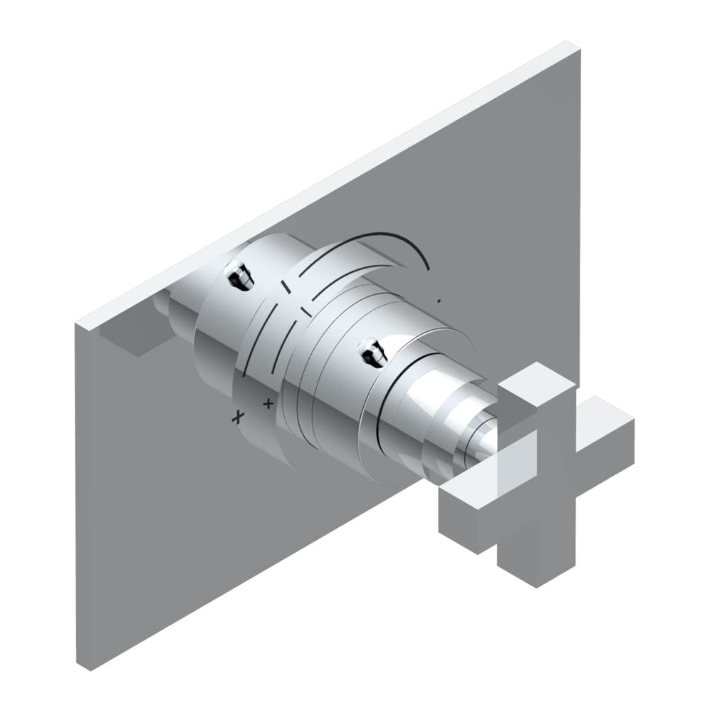 THG - Trim for THG thermostatic valve, rough part supplied with fixing box ref.5 200AE/US - Matt Umber PVD