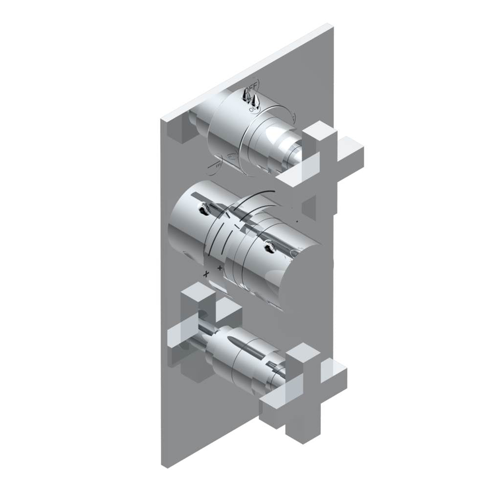 THG - Trim for thg thermostat with 2-way diverter and on/off control, rough part supplied with fixing box ref. .5 540AE/US - Matt Umber PVD