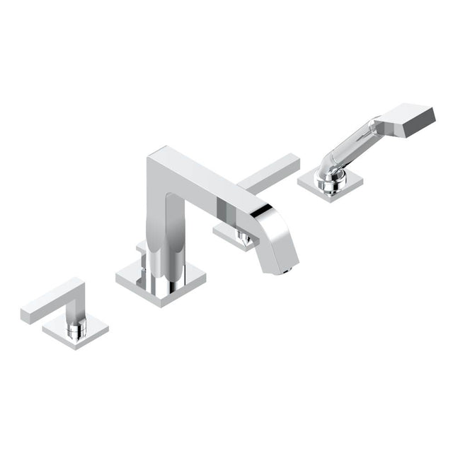 THG - Roman tub set with divertor spout and handshower, 3/4'' valves - Matt Umber PVD