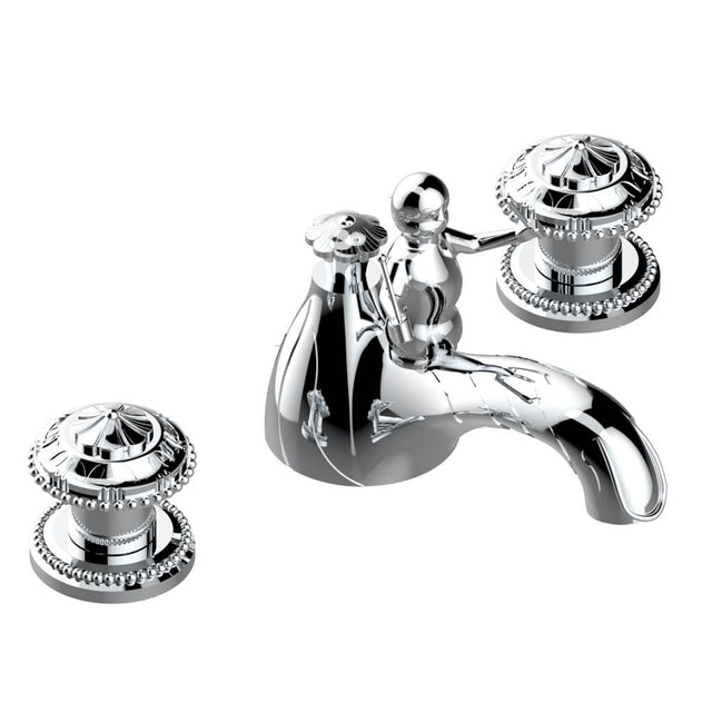 THG - Widespread lavatory set with drain - Matt Umber PVD