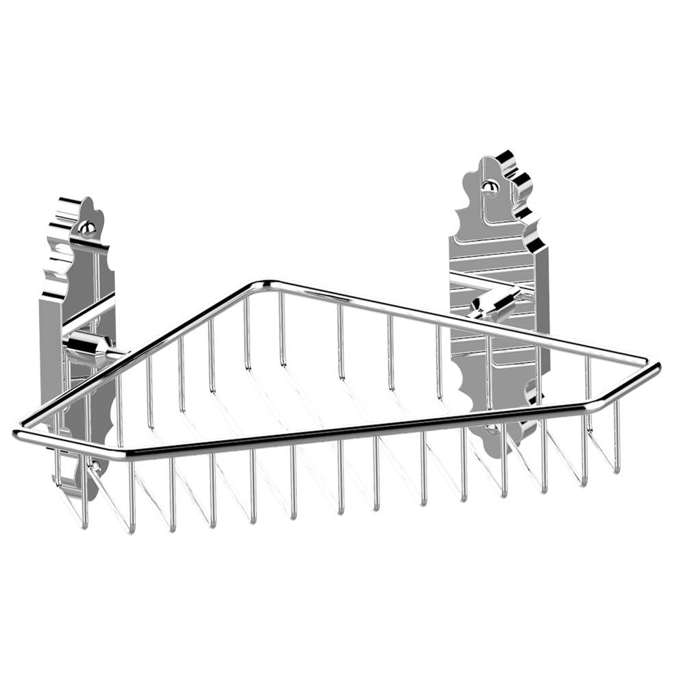 THG - Large corner soap basket, wall mounted - Matt Umber PVD