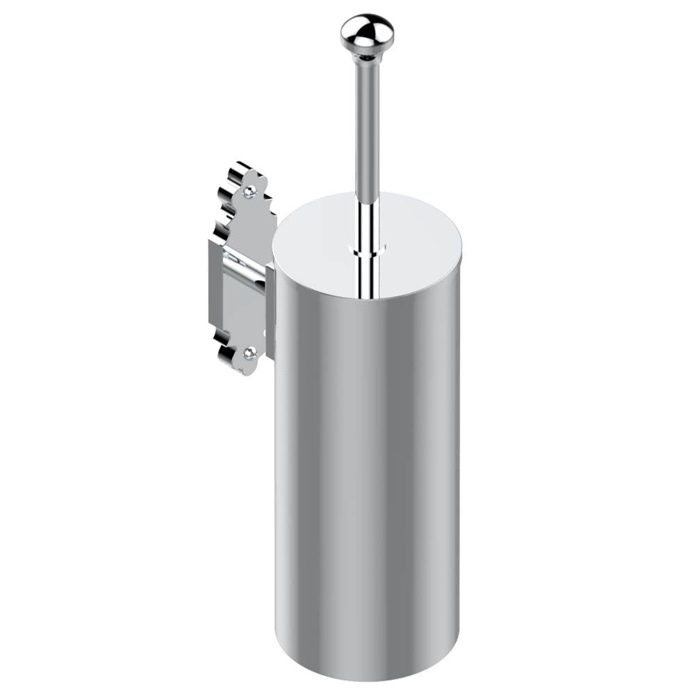 THG - Metal toilet brush holder with brush with cover wall mounted - Matt Umber PVD