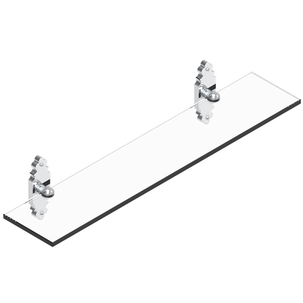 THG - Glass shelf with brackets - Matt Umber PVD