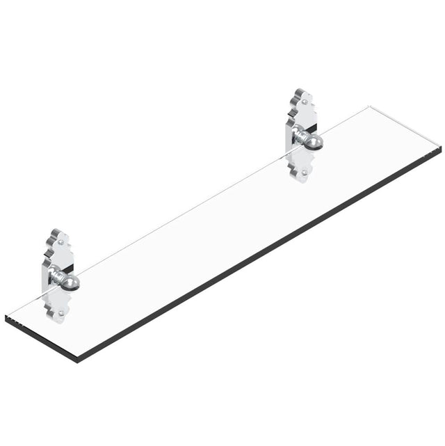 THG - Glass shelf with brackets - Matt Umber PVD