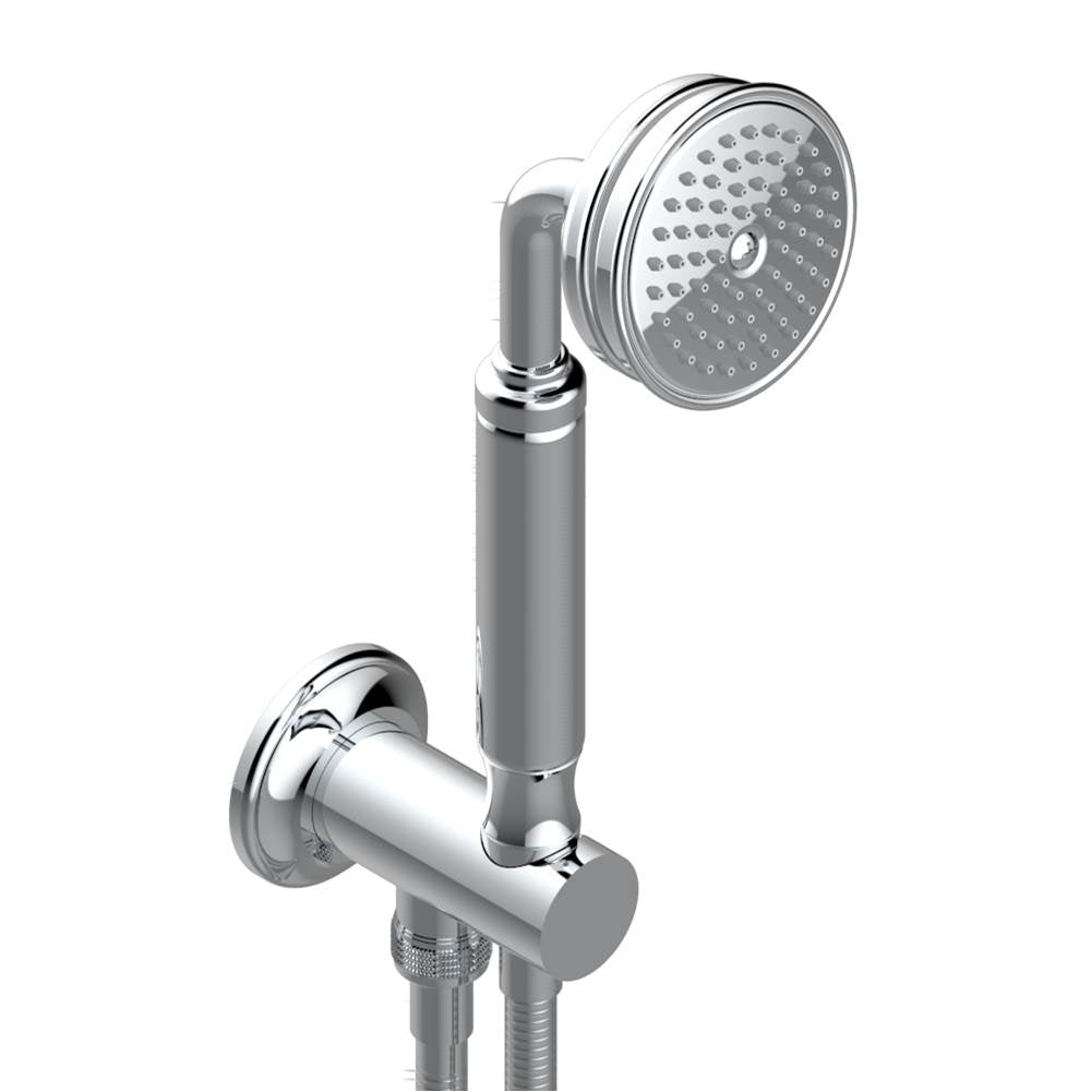 THG - Wall mounted handshower with integrated fixed hook - Matt Umber PVD