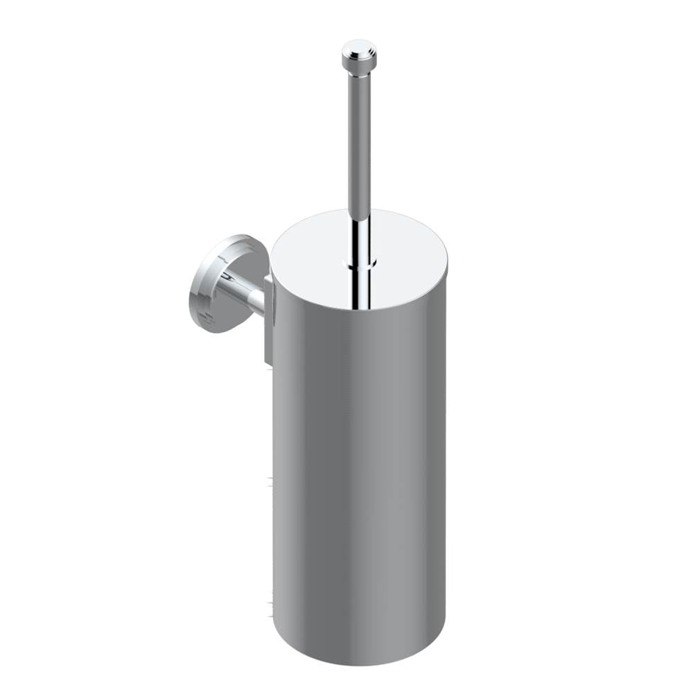 THG - Metal toilet brush holder with brush with cover wall mounted - Matt Umber PVD