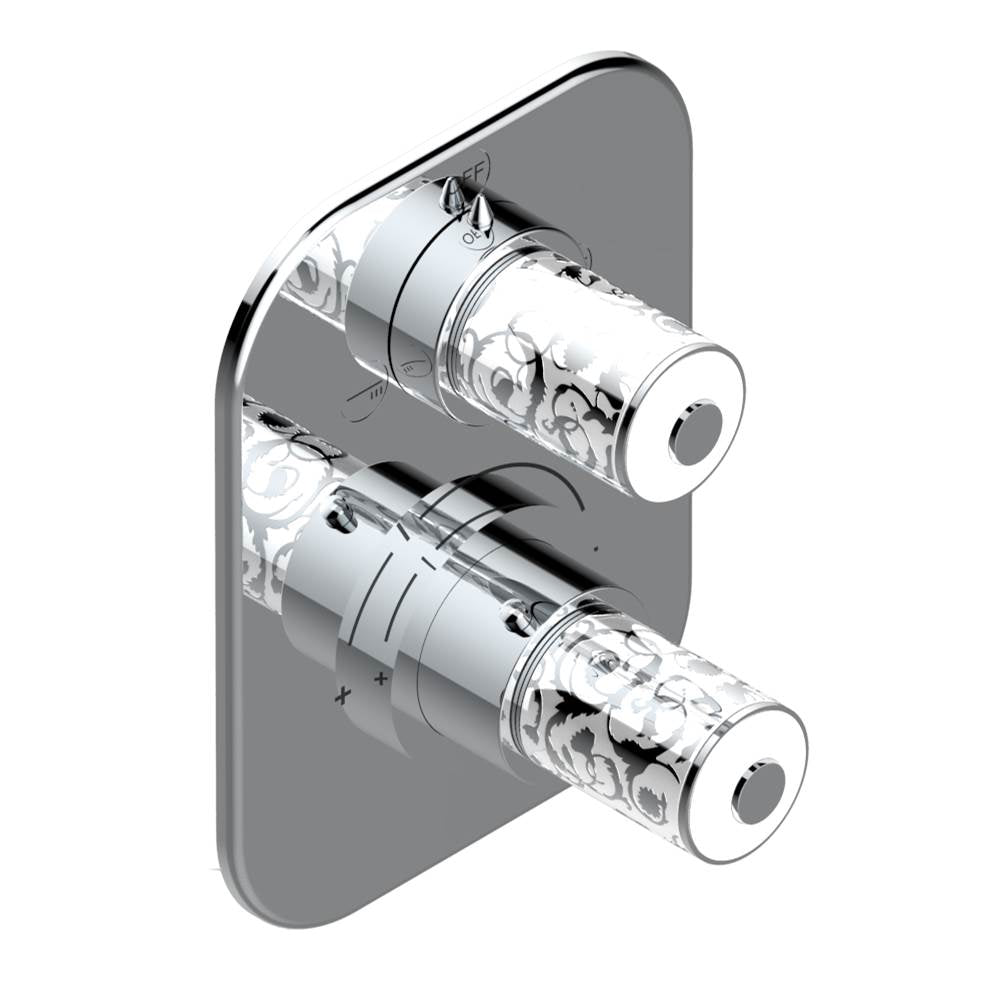 THG - Trim for thg thermostat with 2-way diverter, rough part supplied with fixing box ref. 5 500AE/US - Matt Umber PVD