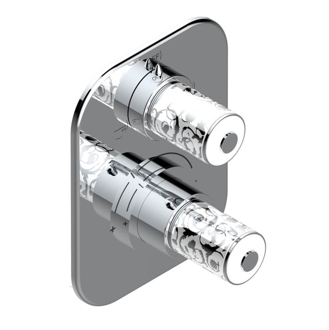 THG - Trim for thg thermostat with 2-way diverter, rough part supplied with fixing box ref. 5 500AE/US - Matt Umber PVD