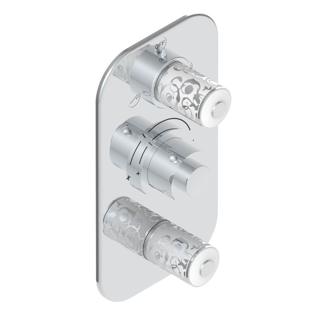 THG - Trim for thg thermostat with 2-way diverter and on/off control, rough part supplied with fixing box ref. .5 540AE/US - Matt Umber PVD