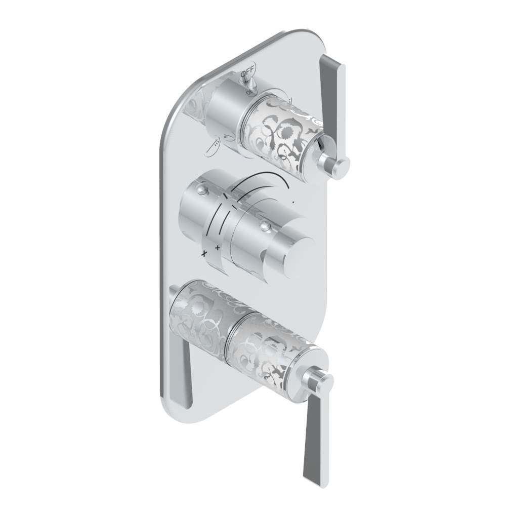THG - Trim for thg thermostat with 2-way diverter and on/off control, rough part supplied with fixing box ref. .5 540AE/US - Matt Umber PVD