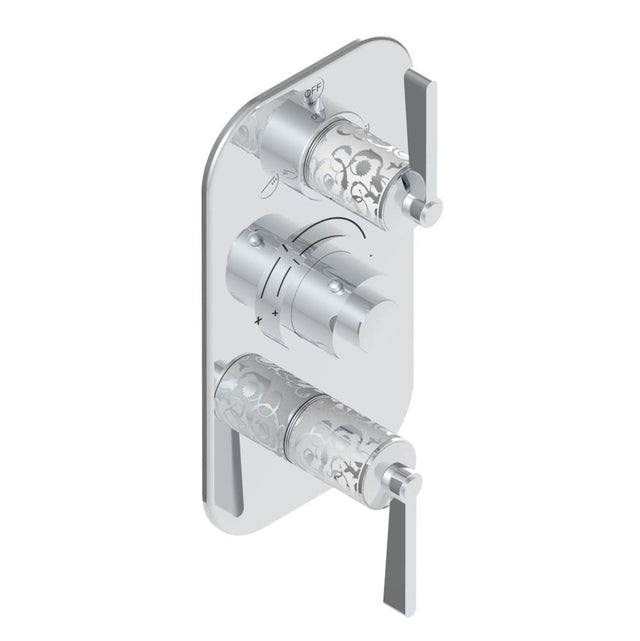 THG - Trim for thg thermostat with 2-way diverter and on/off control, rough part supplied with fixing box ref. .5 540AE/US - Matt Umber PVD