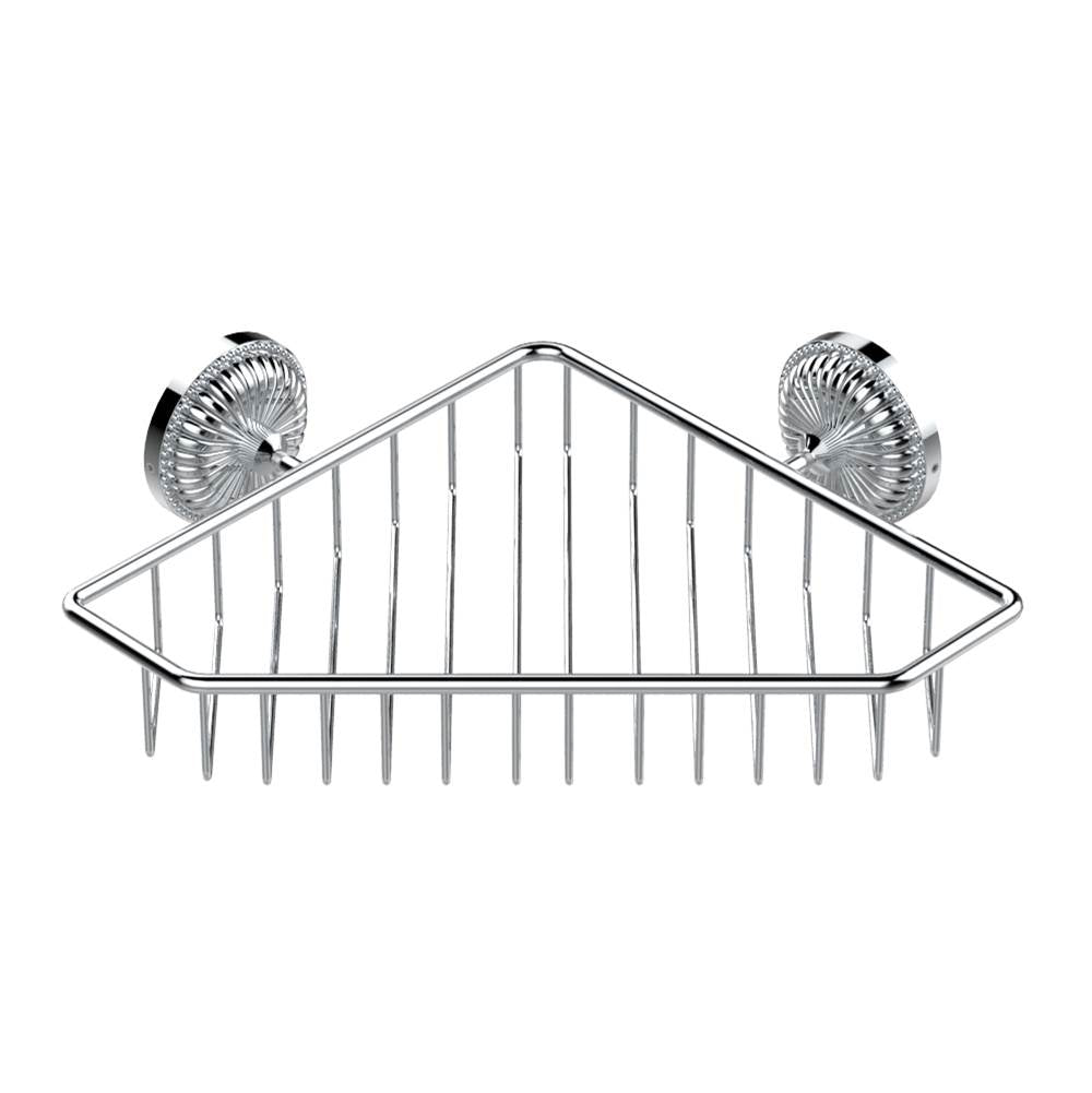 THG - Large corner soap basket, wall mounted - Matt Umber PVD