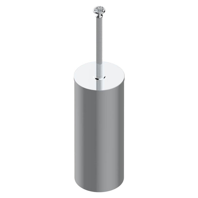 THG - Metal toilet brush holder with brush with cover floor mounted - Matt Umber PVD
