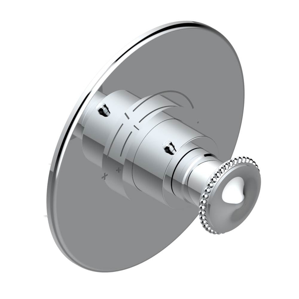 THG - Trim for THG thermostatic valve, rough part supplied with fixing box ref. 5 200AE/US - Round plate model - Matt Umber PVD