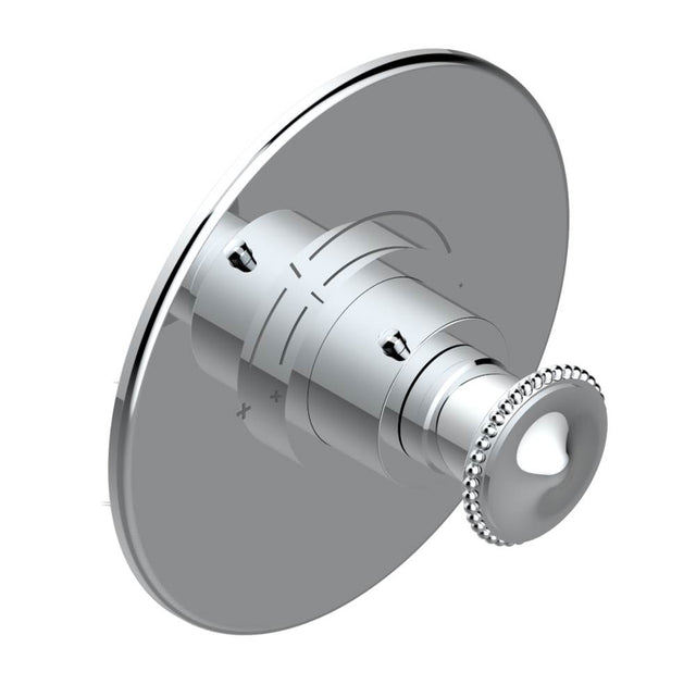 THG - Trim for THG thermostatic valve, rough part supplied with fixing box ref. 5 200AE/US - Round plate model - Matt Umber PVD