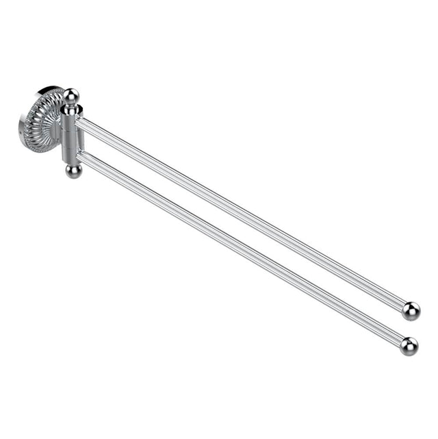 THG - TOWEL BAR 15 3/4'' LONG, DOUBLE SWIVEL - Matt Blush PVD