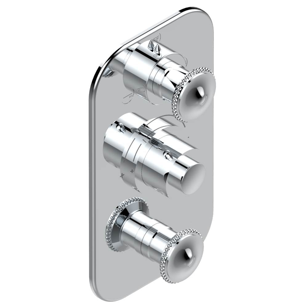 THG - Trim for thg thermostat with 2-way diverter and on/off control, rough part supplied with fixing box ref. .5 540AE/US - Matt Umber PVD