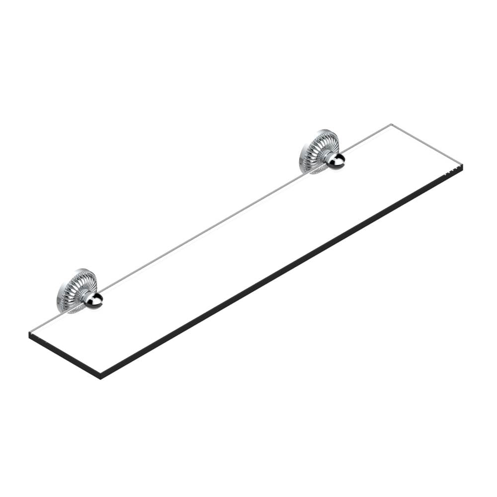 THG - Glass shelf with brackets - Matt Umber PVD