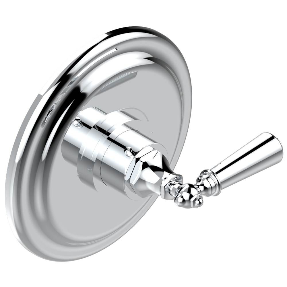 THG - Trim for THG thermostatic valve, rough part supplied with fixing box ref. 5 200AE/US - Round plate model - Matt Umber PVD