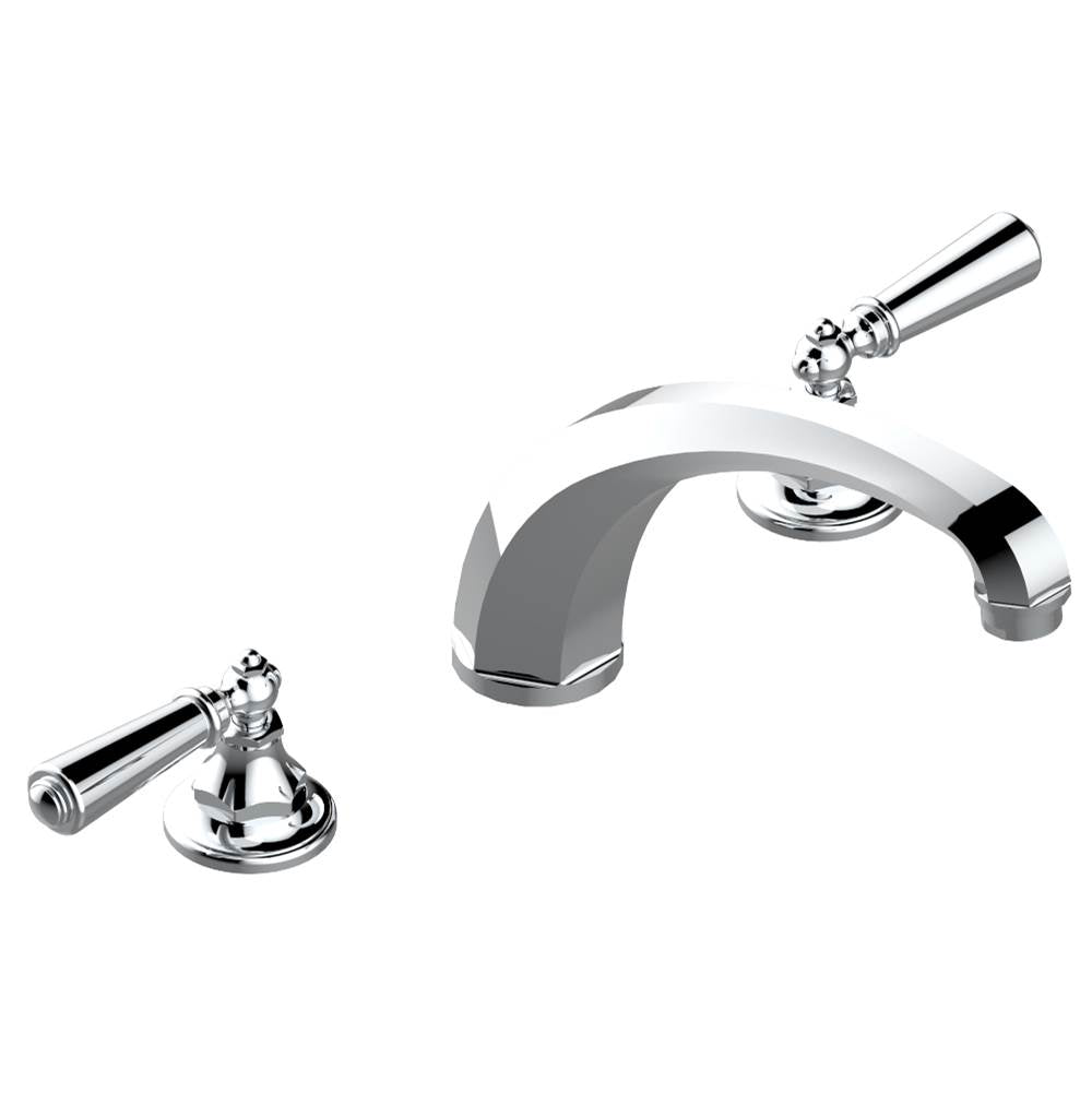 THG - Roman tub set, high spout with 3/4'' valves - Matt Umber PVD