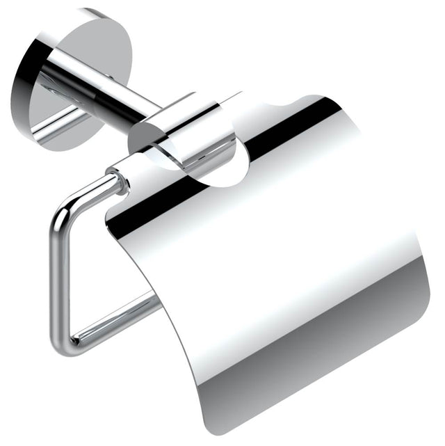 THG - Toilet paper holder, single mount with cover - Matt Umber PVD