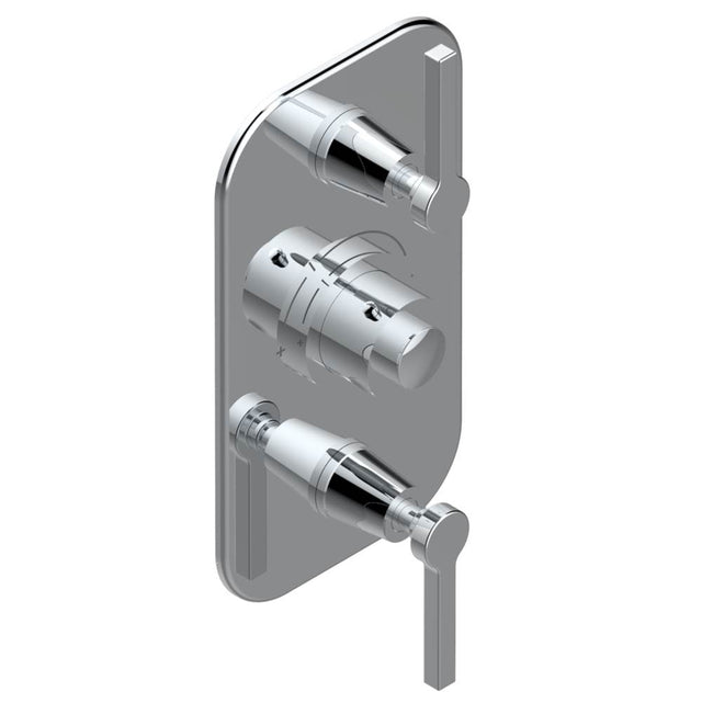 THG - Trim for THG thermostatic valve 2 volume controls, rough part supplied with fixing box ref. 5 400AE/US - Matt Umber PVD