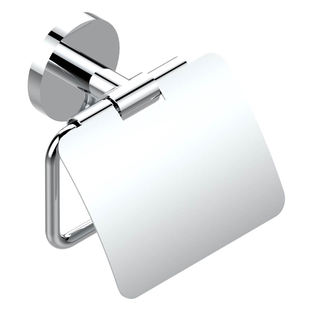 THG - Toilet paper holder, single mount with cover - Matt Umber PVD