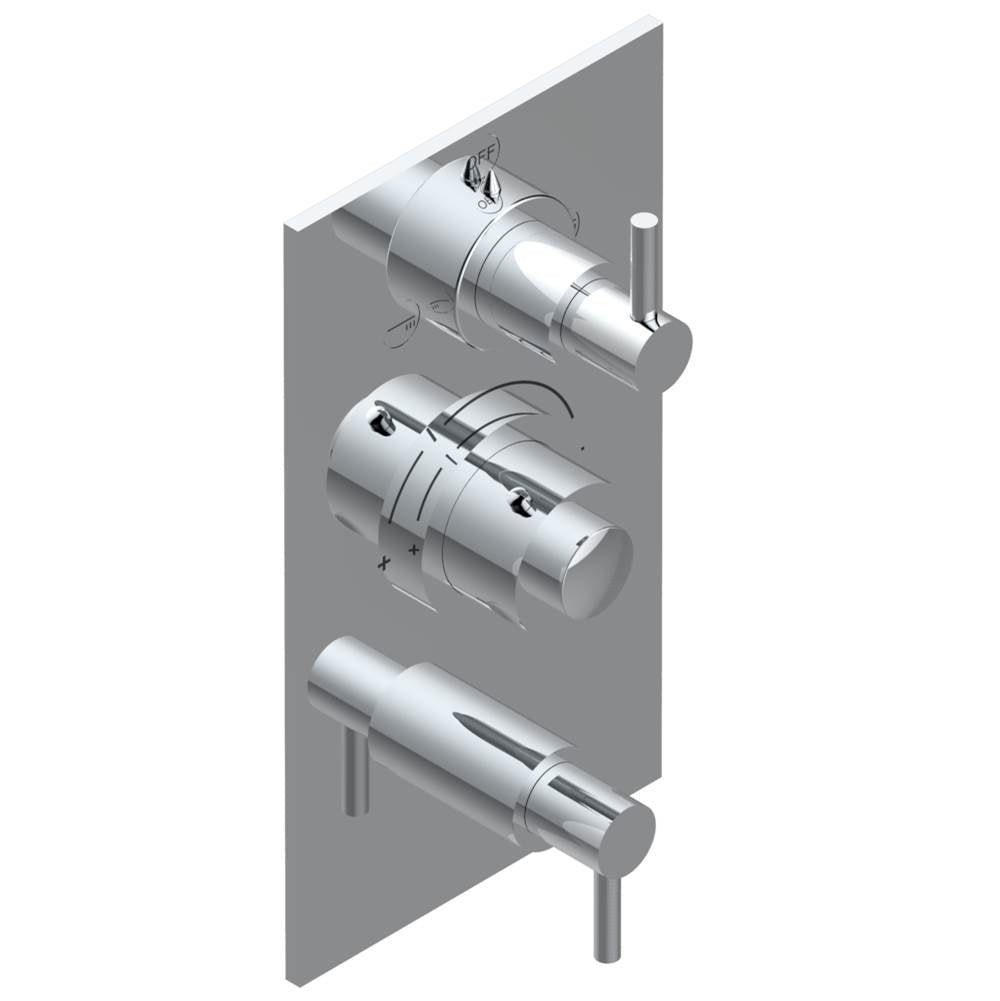 THG - Trim for thg thermostat with 2-way diverter and on/off control, rough part supplied with fixing box ref. .5 540AE/US - Matt Umber PVD