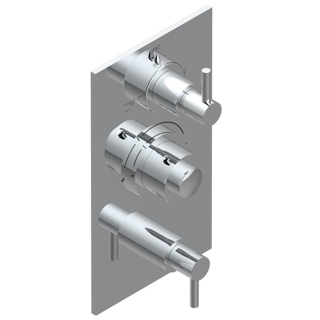 THG - Trim for thg thermostat with 2-way diverter and on/off control, rough part supplied with fixing box ref. .5 540AE/US - Matt Umber PVD