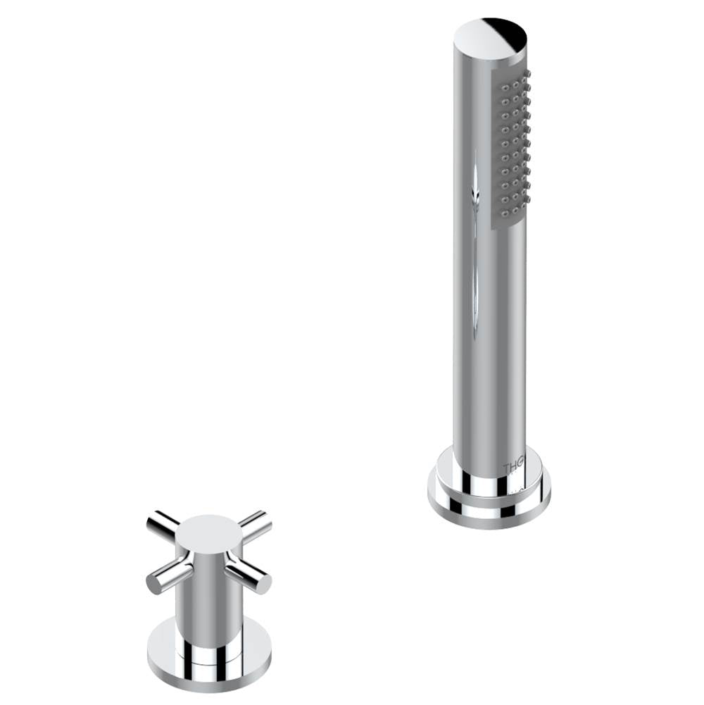 THG - Deck mounted mixer with handshower, progressive cartridge - Matt Umber PVD