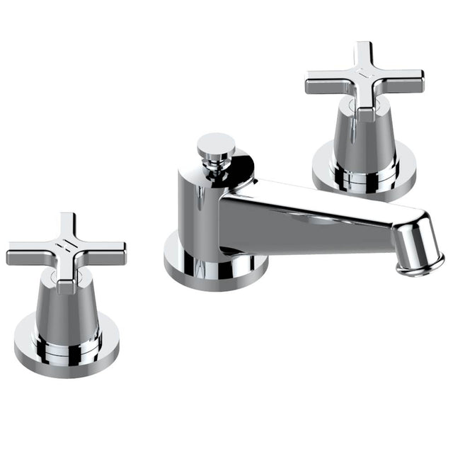 THG - Widespread lavatory set, high spout, with drain - Matt Umber PVD