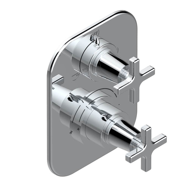 THG - Trim for thg thermostat with 2-way diverter, rough part supplied with fixing box ref. 5 500AE/US - Matt Umber PVD