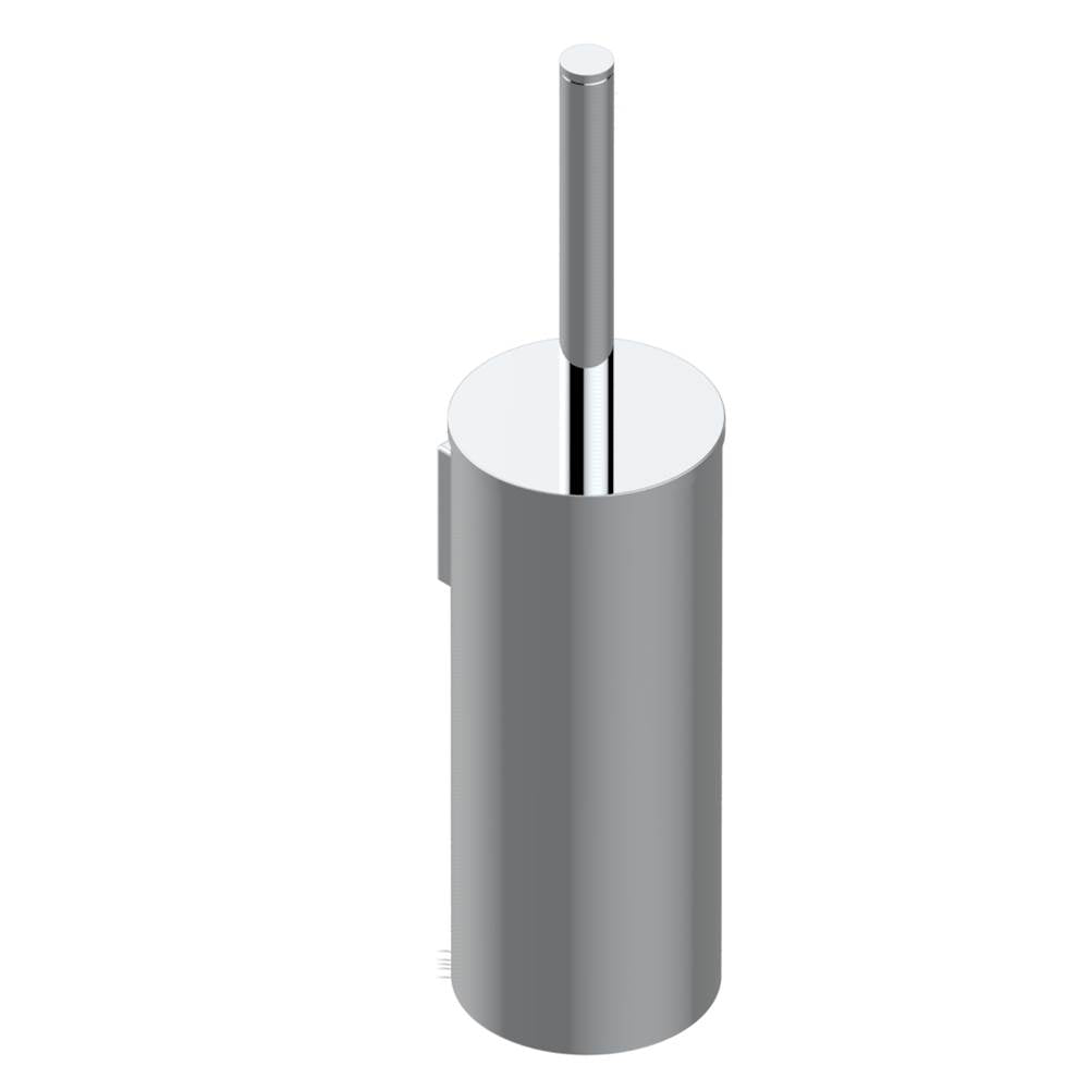 THG - Metal toilet brush holder with brush with cover wall mounted - Matt Umber PVD