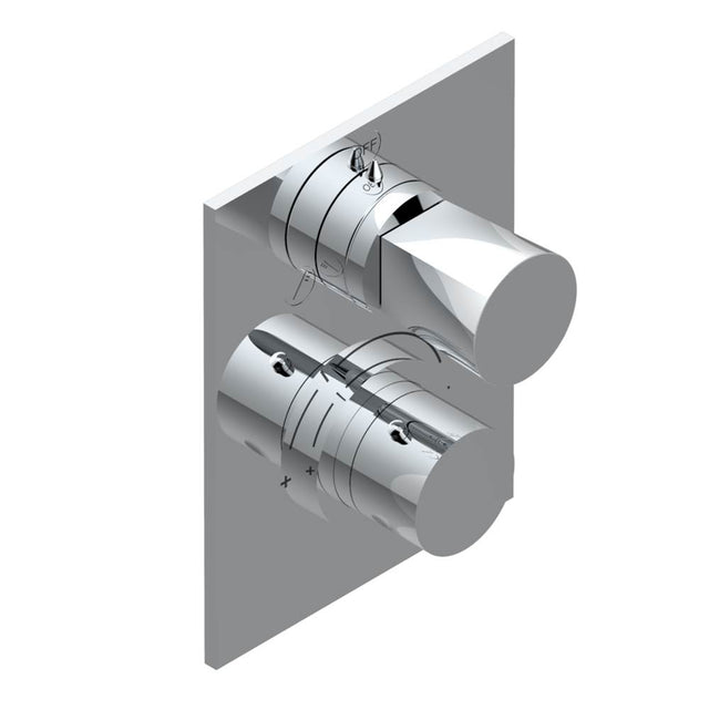 THG - Trim for thg thermostat with 2-way diverter, rough part supplied with fixing box ref. 5 500AE/US - Matt Umber PVD