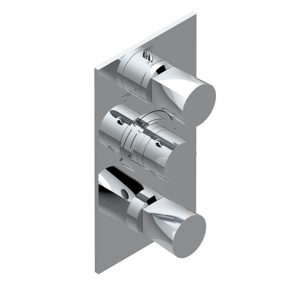 THG - Trim for thg thermostat with 2-way diverter and on/off control, rough part supplied with fixing box ref. .5 540AE/US - Matt Umber PVD