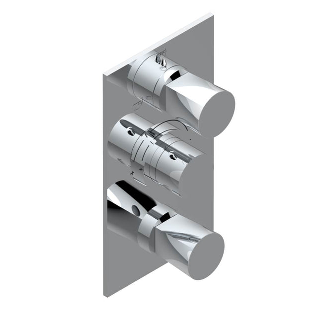 THG - Trim for thg thermostat with 2-way diverter and on/off control, rough part supplied with fixing box ref. .5 540AE/US - Matt Umber PVD