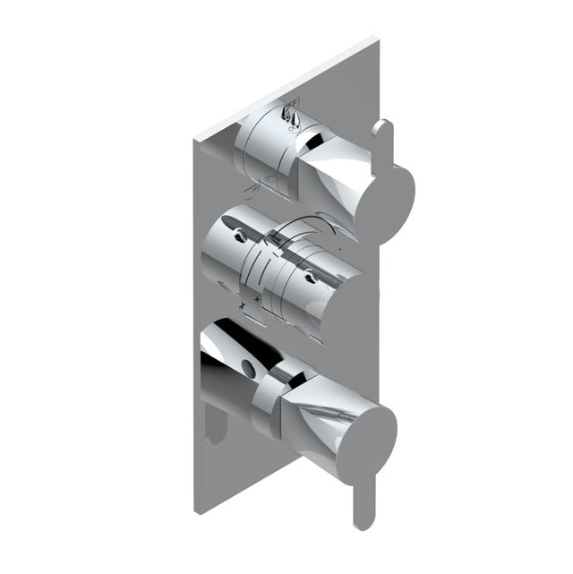 THG - Trim for thg thermostat with 2-way diverter and on/off control, rough part supplied with fixing box ref. .5 540AE/US - Matt Umber PVD