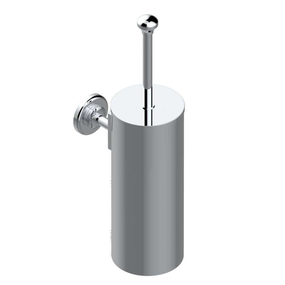 THG - Metal toilet brush holder with brush with cover wall mounted - Matt Umber PVD