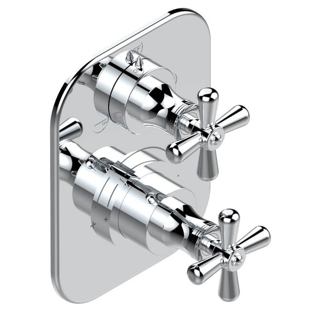 THG - Trim for thg thermostat with 2-way diverter, rough part supplied with fixing box ref. 5 500AE/US - Matt Umber PVD