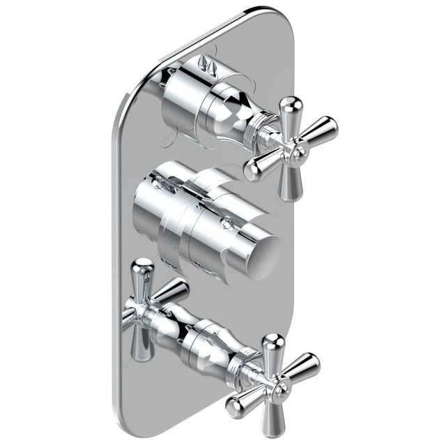 THG - Trim for thg thermostat with 2-way diverter and on/off control, rough part supplied with fixing box ref. .5 540AE/US - Matt Umber PVD