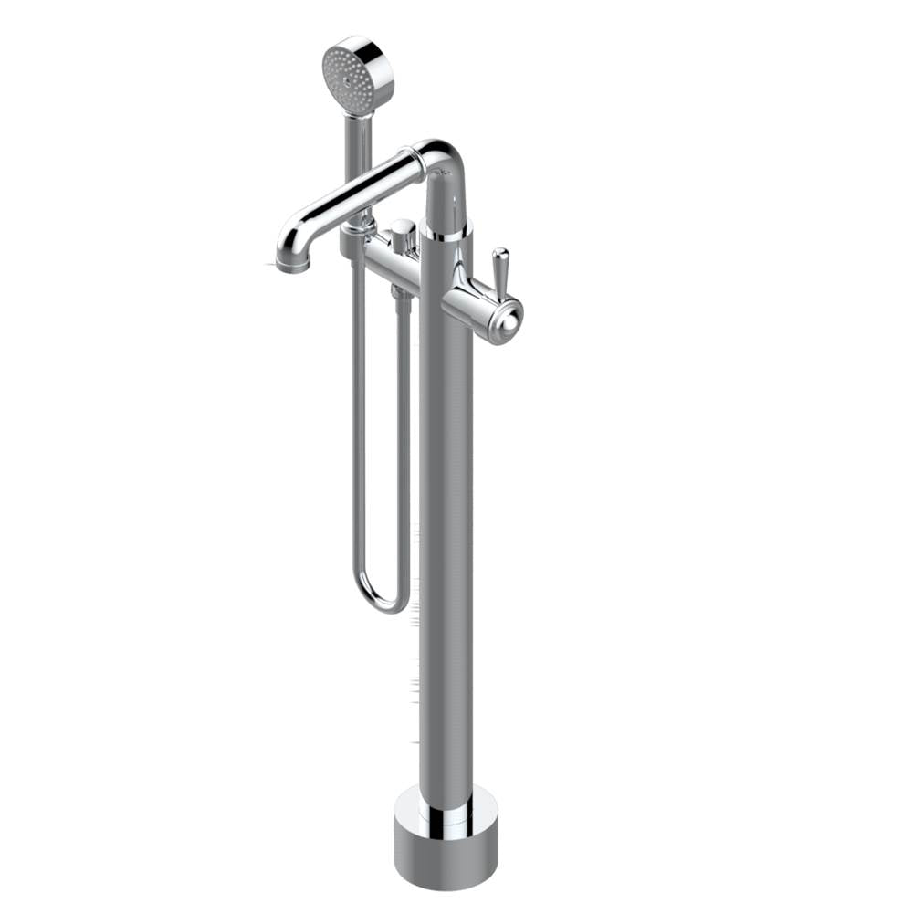 THG - Free-standing single lever bath mixer with handshower with Easyclean system - Matt Umber PVD