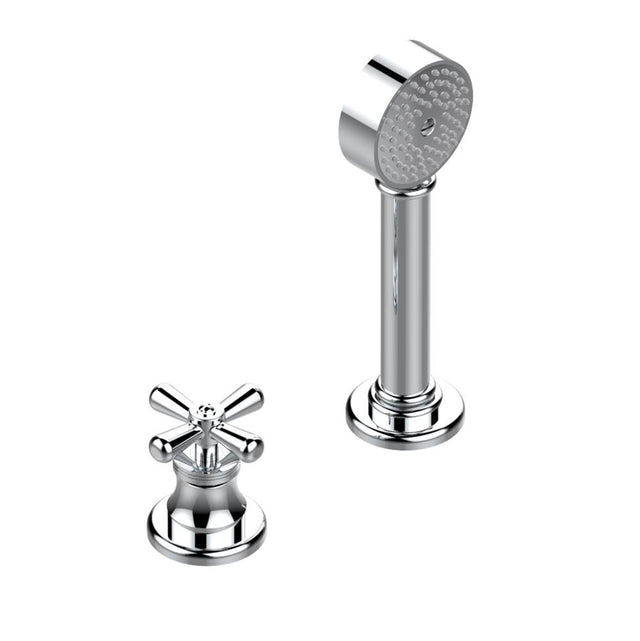 THG - Deck mounted mixer with handshower, progressive cartridge - Matt Umber PVD
