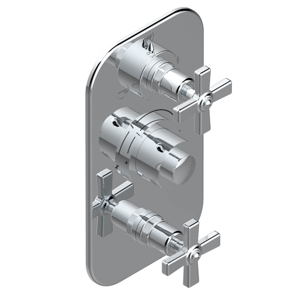 THG - Trim for thg thermostat with 2-way diverter and on/off control, rough part supplied with fixing box ref. .5 540AE/US - Matt Umber PVD