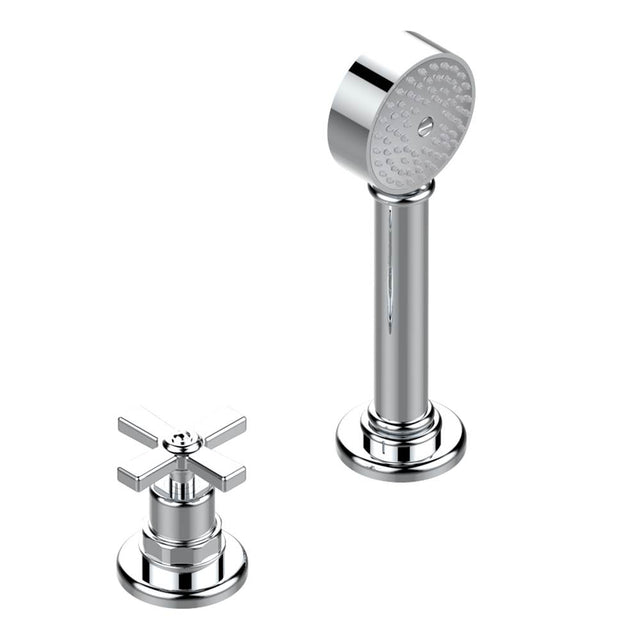 THG - Deck mounted mixer with handshower, progressive cartridge - Matt Umber PVD