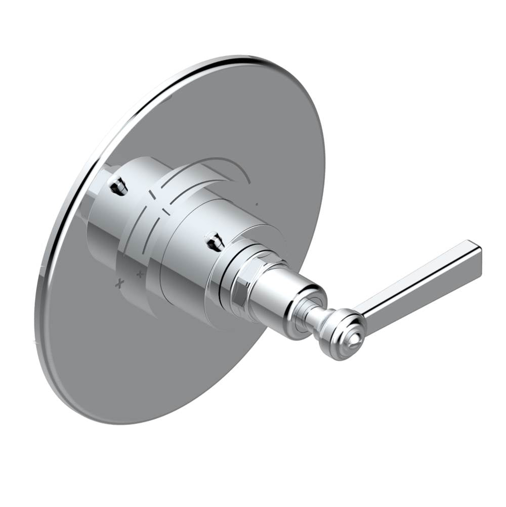 THG - Trim for THG thermostatic valve, rough part supplied with fixing box ref. 5 200AE/US - Round plate model - Matt Umber PVD