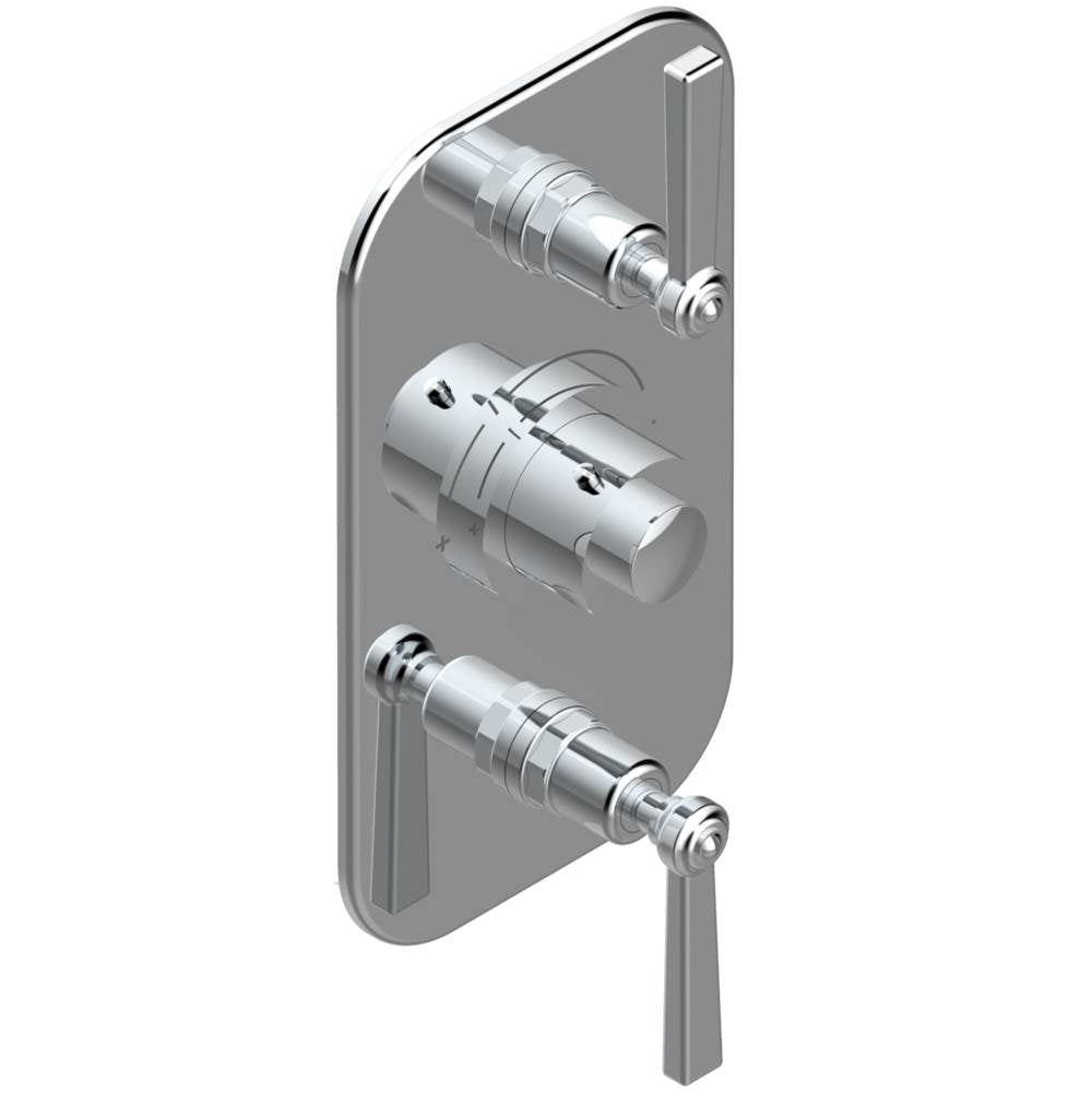 THG - Trim for THG thermostatic valve 2 volume controls, rough part supplied with fixing box ref. 5 400AE/US - Matt Umber PVD