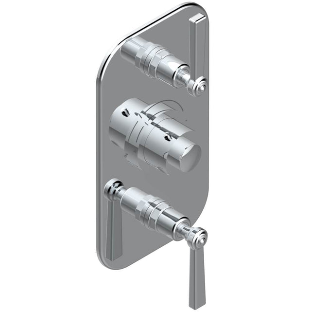THG - Trim for THG thermostatic valve 2 volume controls, rough part supplied with fixing box ref. 5 400AE/US - Matt Umber PVD